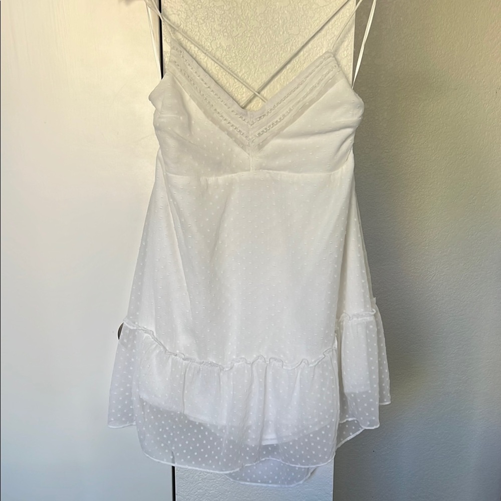 Abercrombie & Fitch White Midi Dress